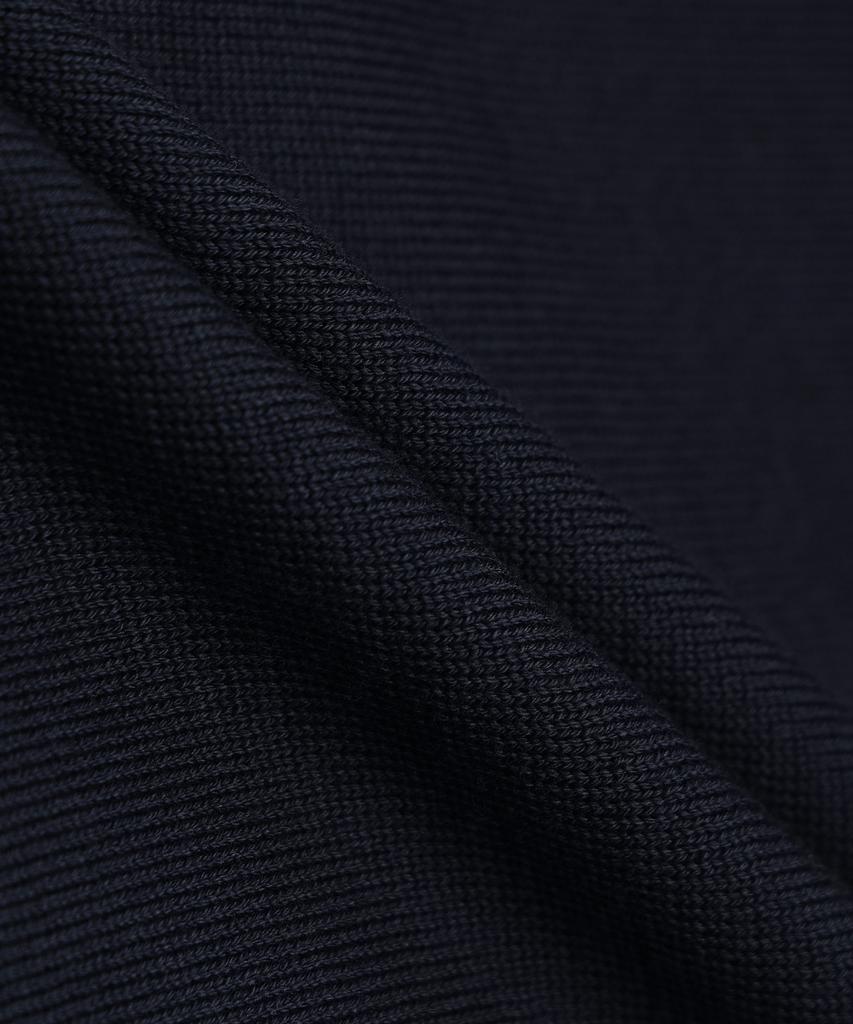 247Silijeu Supima Cotton Collar Half Knit Dark Navy (B Type)