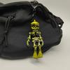 3D Printed Glow in Dark Articulated Skeleton Keychain, Mini Movable Joints Fidget Toy for Purse Car Bag Accessories