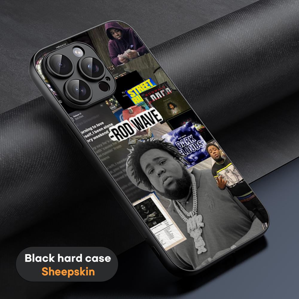 

Fashion cool Rod Wave rapper poster Phone Case For iPhone 16 15 14 13 12 11 Plus Pro Max Limited Black hard case Sheepskin iPhone 11