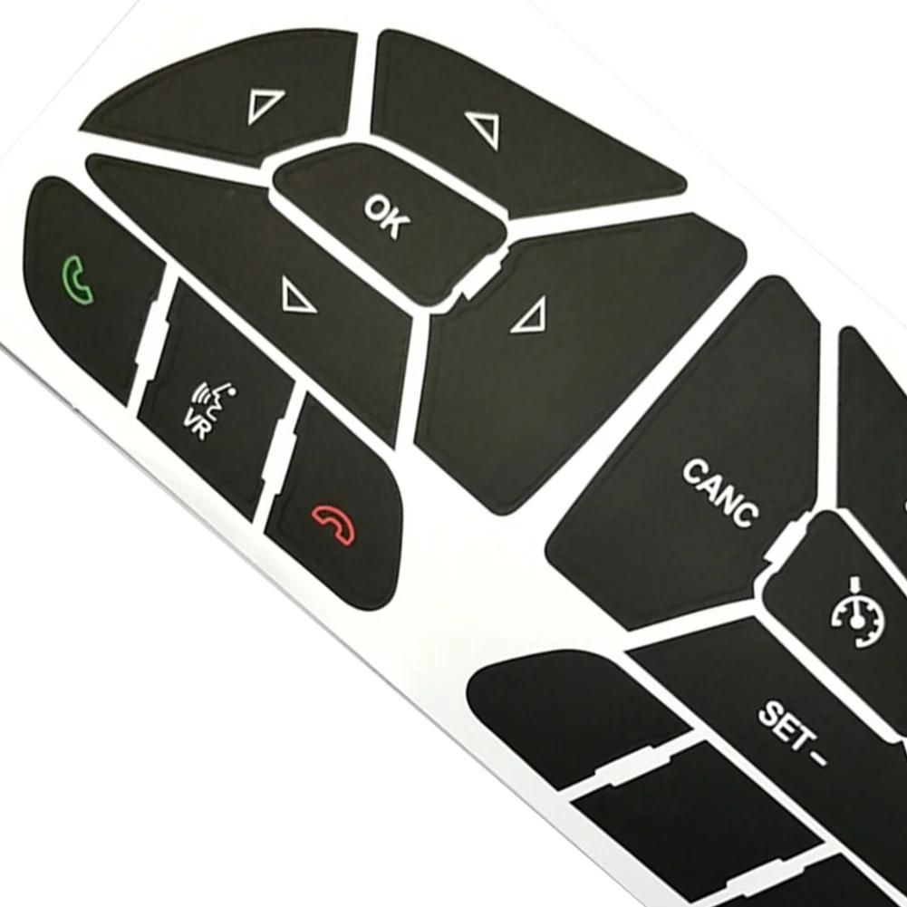 Car Steering Wheel Button Repair Decals Stickers For Dodge Charger 2016 - 2025 Car Interior Button Repair Sticker