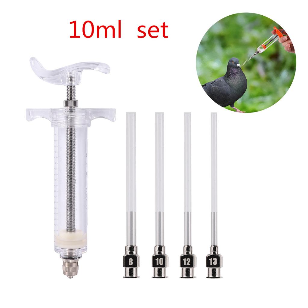 Pet Bird Pigeon Parrot Liquid Medicine canary Feeder Push Tube Liquid  chick Feeder  Silicone Push Tube Syringe