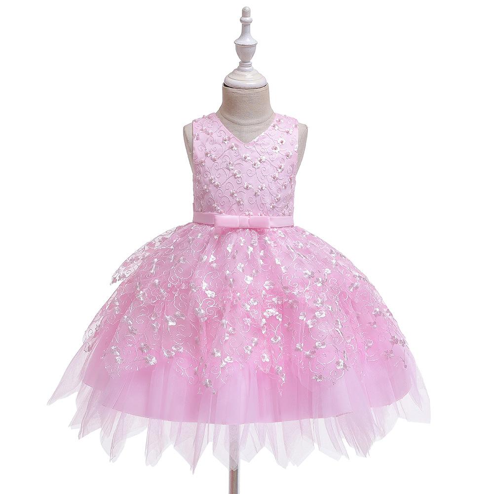 New Baby Girls' Birthday Princess Dress Tutu Dress for Toddler Girls, Kindergarten Dresses