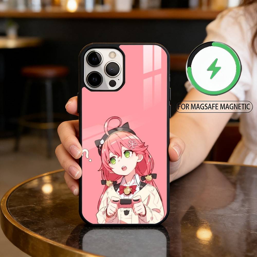 

F-FuwaMoco-CO Phone Case For iPhone17,16,15,14,13,12,11 Plus,Pro Max Magnetic For Magsafe Wireless Charging iPhone15