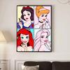 5D Diy Diamond Painting Four-square Grid Princess Full Drill Rhinestones Mosaic Embroidery Handmade Products Home Decor Gift