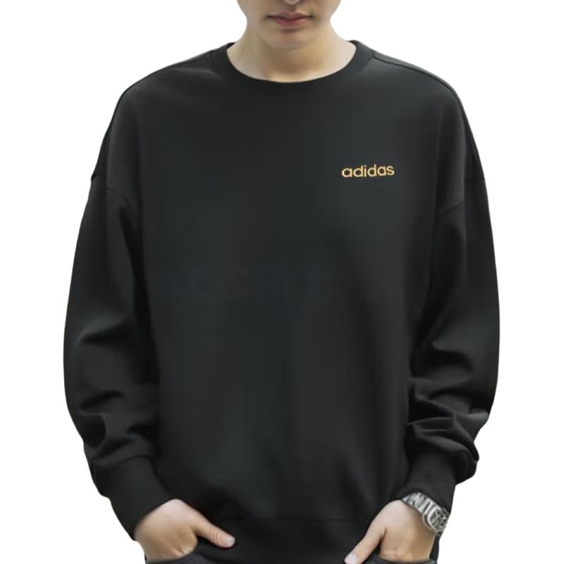 Adidas Sweatshirts Unisex Black Crew Neck Moderate Regular KA1495