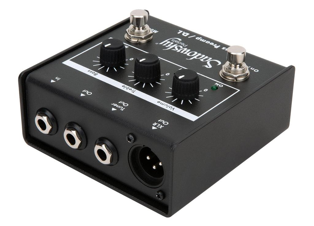 Bass effect pedal SAC PED SBP 1 V2 preamp/EQ/DI