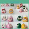 Shinchan Labubu Cute Resin Collectible With Prosperity Symbols For Living Room Display