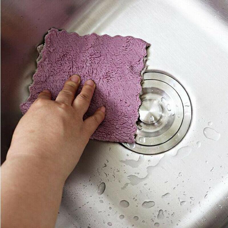5pcs Soft Cotton Absorbent Dish Towels for Kitchen Supplier Dish Cleaning Cloth Tea Towel