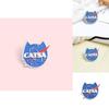Quirky Enamel Cat Brooch Crafted From Alloy Eyecatching Letter Design Perfect Collectors For