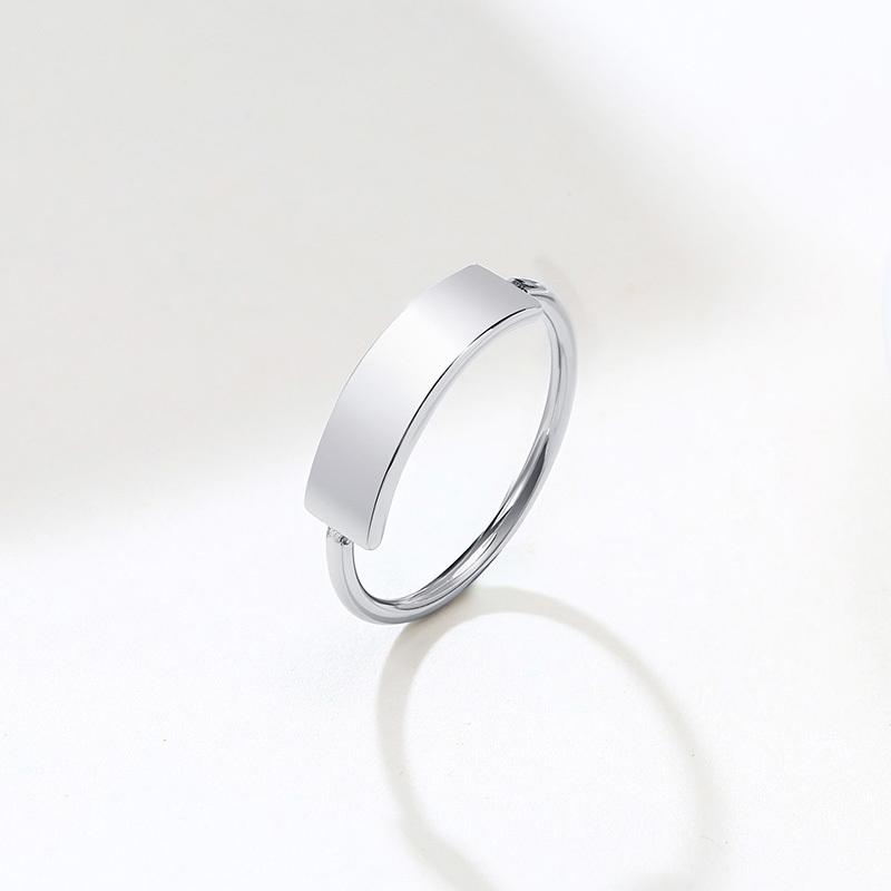 Anillo Sello Personalizado para Mujer, Anillo Grueso Redondo con Sello de Inicial, Acero Inoxidable Punk Moda Genuina Joyería Regalo Para Chicas