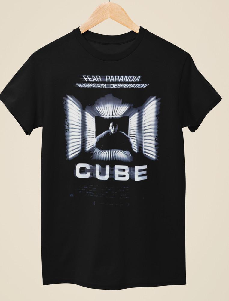 Cube - Movie Poster inspired Unisex Black T-Shirt Unisex T-Shirt M