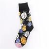 Colorful Cartoon Creative Fashion Vine Graffiti Novelty Men Women Socks Winter Warm Comfortable Cotton Sokken Dropship