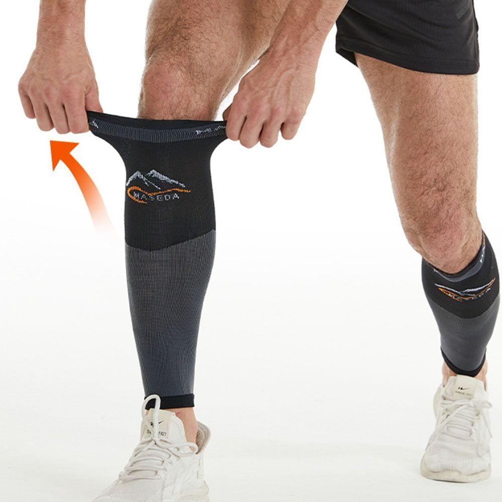 1Pair Wear-resistant Calf Support Brace Imitation Nylon Calf Sleeve  Sports Fitness Cycling