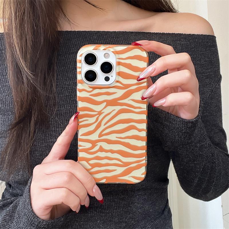 Compatible with iPhone 16/16 Pro Max Case: IMD Dual-Layer Zebra Pattern for iPhone 13/14/15 Protection