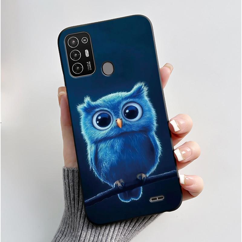 Für ZTE Blade A52 Hülle Für ZTE BladeA52 Rückabdeckung Silikon Weich Schwarz TPU Luxus Drache Niedlich Cool Jungen Mädchen Stoßfänger Handyhülle