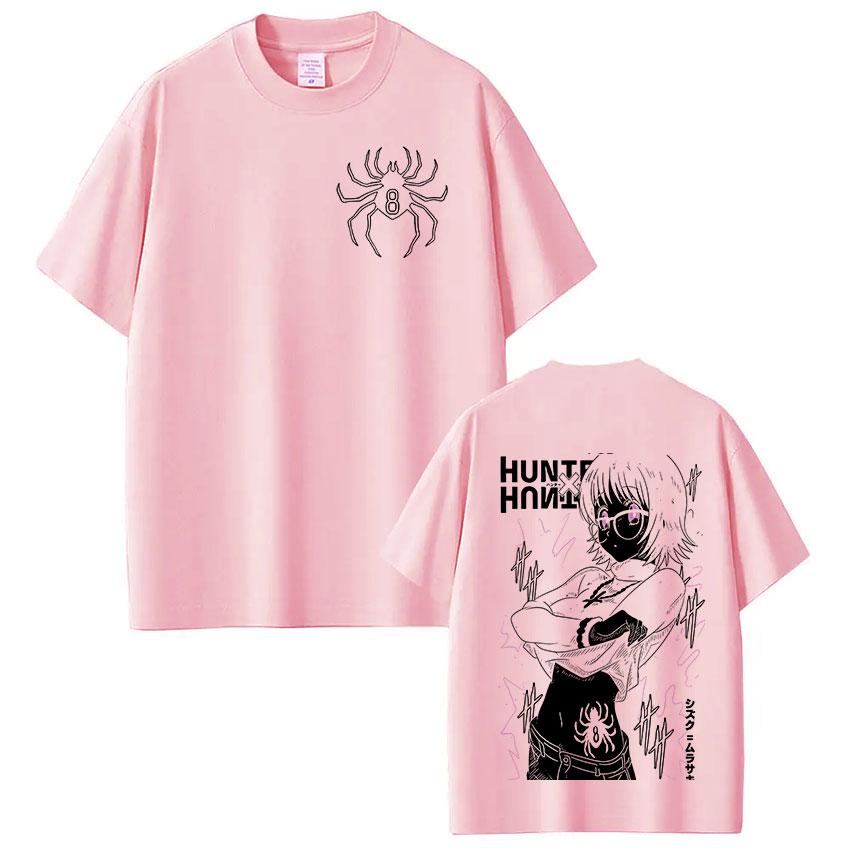 Anime Hunter X Hunter Spider Phantom Troupe Shizuku T Shirt Men Women Clothing Fashion Harajuku Oversized Casual Cotton T-shirts3