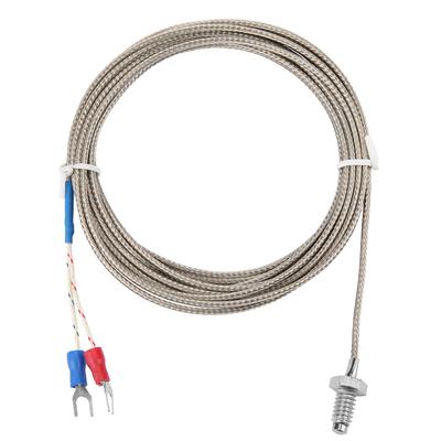 M6 BSW Screw Thread Temperature Measuring Probe K Type Thermocouple Cable
