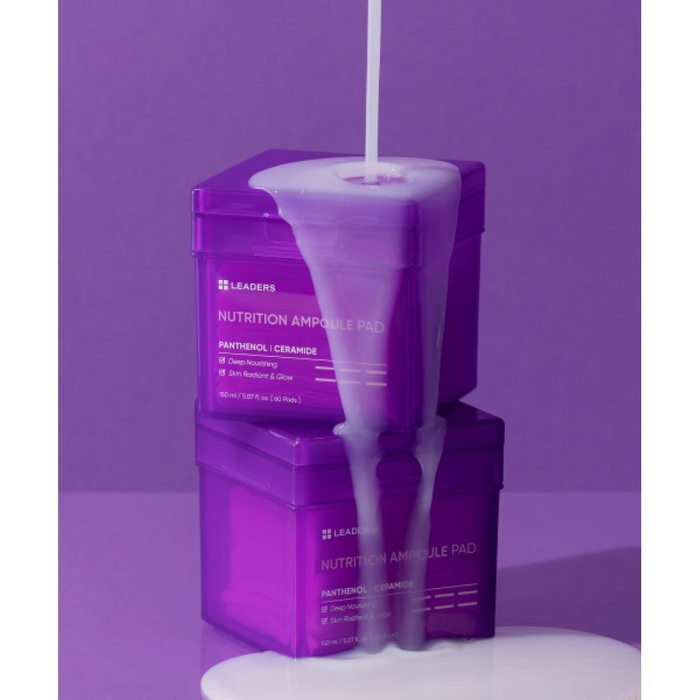 Leaders Cosmetics [quick Drying Pad] Leaders Moisturizing Nourishing Pad 150ml  60 Sheets NONE