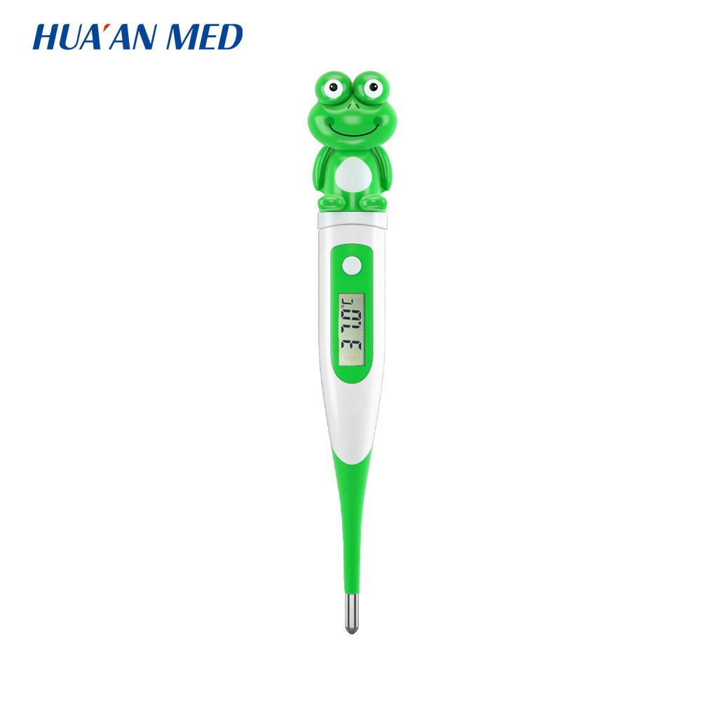 HUAAN Cartoon Puppy Panda Duck Clinical Medical Digital Strip Thermometer for Kids