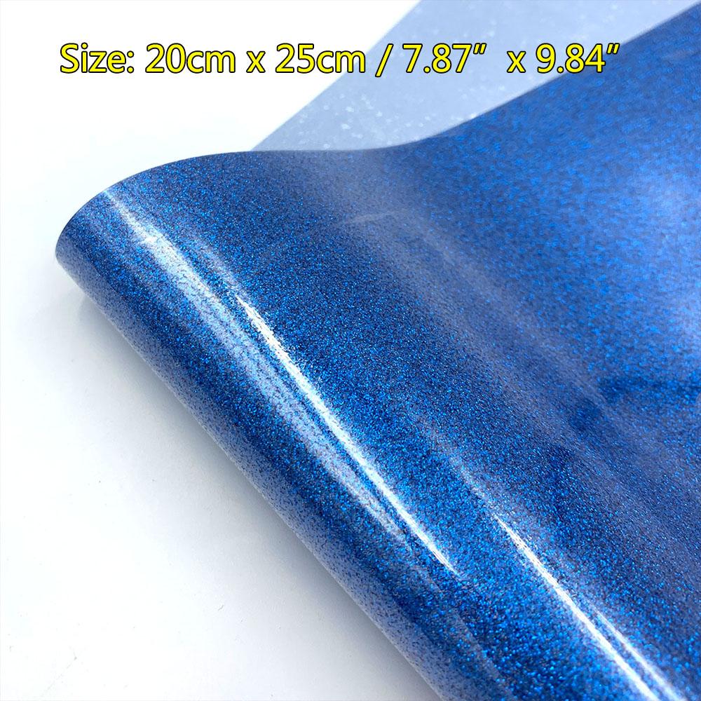 Sheet Glitter Shiny Heat Transfer Vinyl Iron-on Heat Press HTV T-shirt Textiles Cricut Iridescent Craft Cutter Film Sparkle