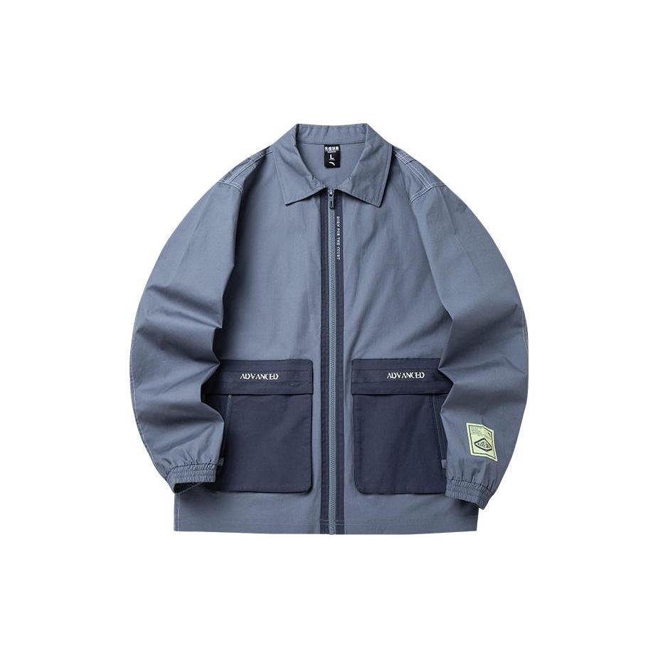 ANTA Basketball Collection Jackets Men s Rabbit Gray Lapel Moderate Other 952221610-1 M