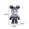 Creative BE@RBRICK TV Cabinet: Stylish Bear Floor Ornament with Piggy Bank Function, Simple Living Room Decor.