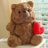 Valentine'S Day White Bear Plush Toy Doll Cute Than Heart Love Teddy Bear Doll For Girl Birthday Gift