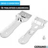 CERANOX Ceranfeldschaber Glasschaber, 5 Ersatzklingen Kochfeldschaber Reinigung