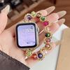 Compatible Elastic Crystal Chain Band for Apple Watch 11 Series, iWatch 10th Gen, Huawei GT6, Xiaomi 9PRO