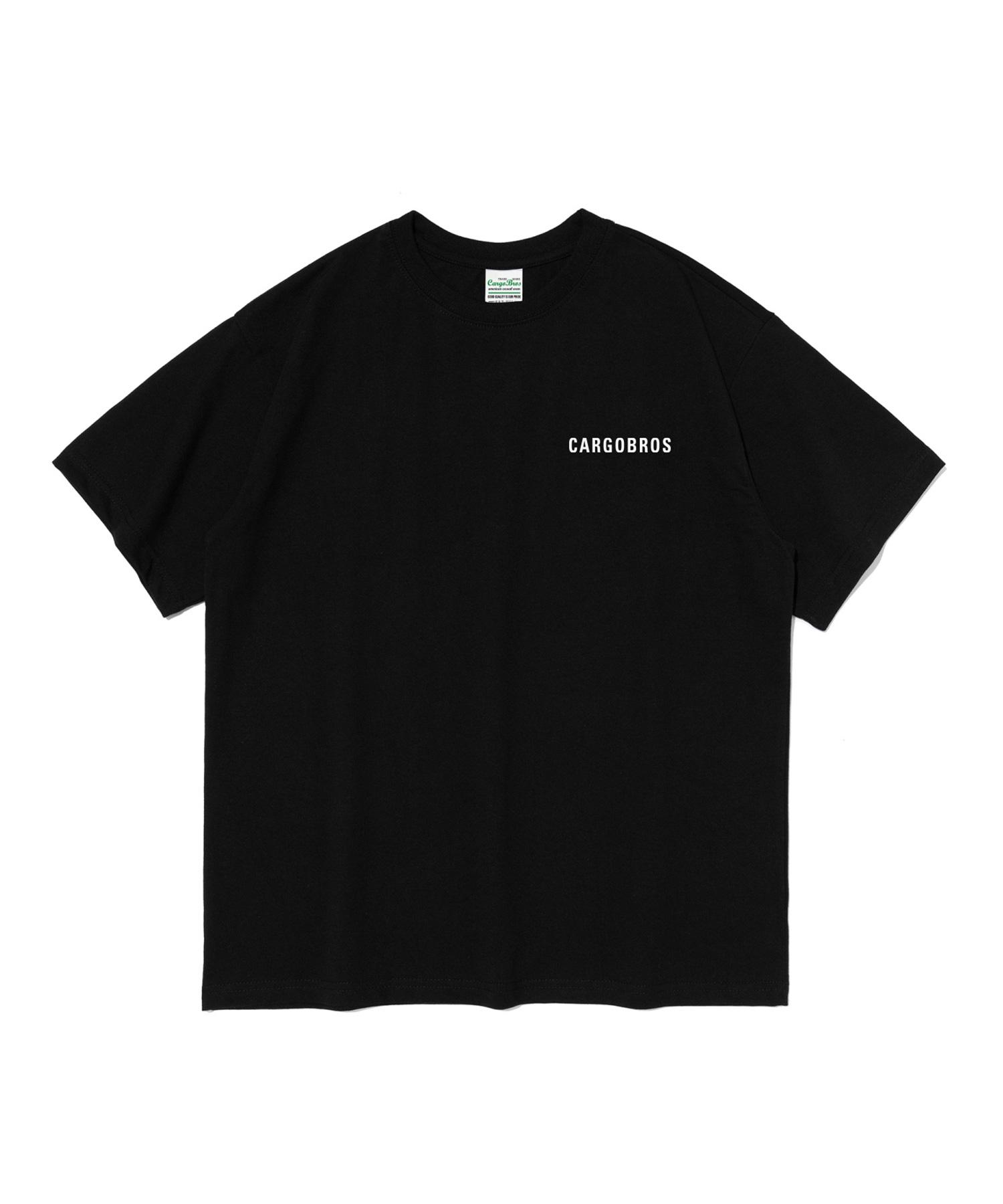 Cargo Bros Essential Logo Oversized Short Sleeve Tee (Black/White) 2Xl