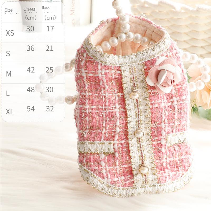 Luxury Princess Dog Dress, Pet Clothes, Maltese, Yorkshire, Cat, Autumn, Winter