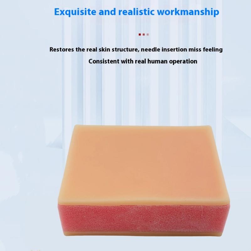 Silicone Skin Model for Injection and Suture Training – Surgical Simulation Pad for Puncture Practice and Medical Education