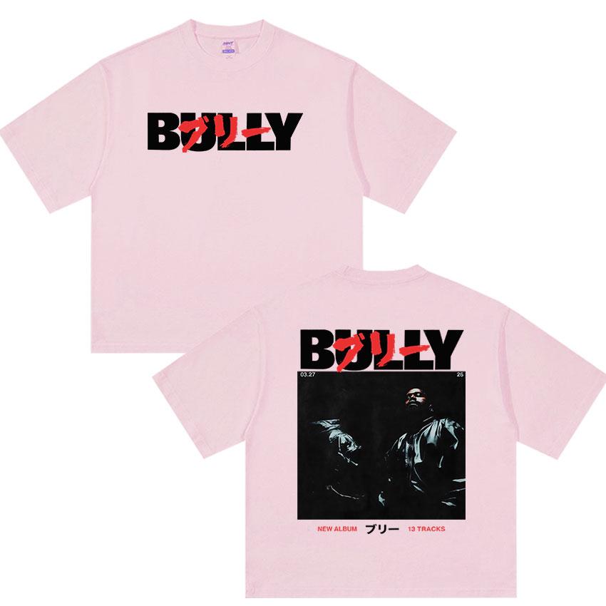 Bully Kanye West New Album Graphic Tshirt Rap UNISEXs Hip Hop Gothic YK Short Sleeve Tops Vintage Cotton Tshirt Streetwear
