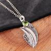 Peridot Jewelry, 925 Solid Sterling Silver Pendant, Handmade Gemstone Jewelry Pendant For Thanksgiving Gift