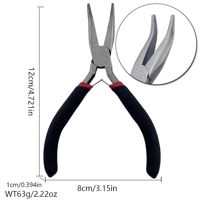 Handmade 5" Pink Handle Toothless Needle Nose Jewelry Pliers Set