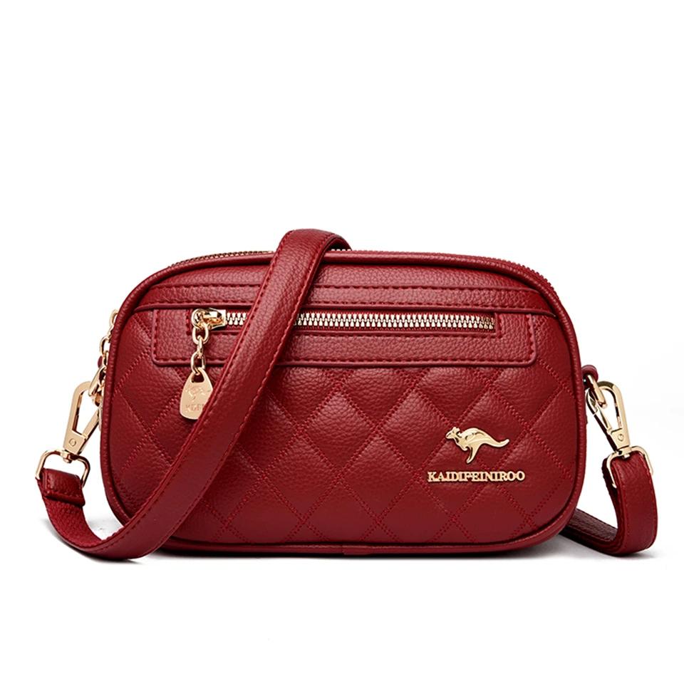 Damen Hochwertige Leder Geldbörse Umhängetaschen Luxus Designer Crossbody Tasche Damen Pendler Handtaschen Mode Damen Umhängetasche