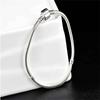 Bracciale Originale Certificato in Argento Sterling 925 di Marca Famosa per Donne Charms e Perline Fai-da-te Catena a Maglie Serpente Gioiello Classico per il Polso