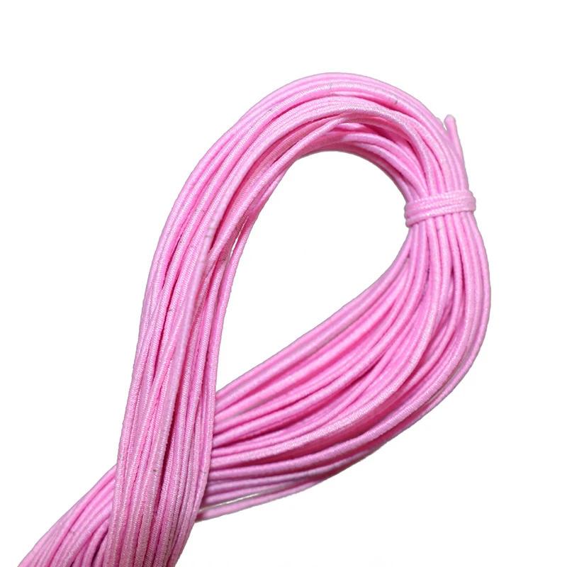 

Эластичный ремешок, веревка, шнур, 15 цветов, диаметр 1,0 мм, бисер, сделай сам, для изготовления ювелирных изделий, браслета, ожерелья розовый
