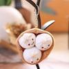 Taschenanhänger Gedämpftes Brötchen Plüsch Simulation Xiaolongbao Plüschtier Knödel Schlüsselanhänger Hängende Verzierung