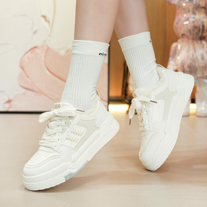 Winter New Velvet Ins Student Height-increasing Sports Board Shoes Casual Cotton Shoes DY
