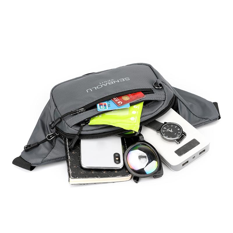 Pánská crossbody taška s velkou kapacitou, ledvinka, multifunkční náprsní taška