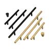 Nordic Gold Cabinet Door Handle - European Style, Single Hole Design
