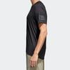 adidas Round Neck Short Sleeve Sports Training T-Shirt Men Tops Black CW3927