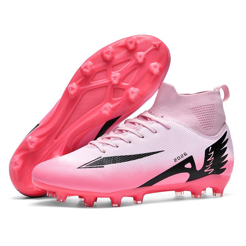 35-46 Teen /Adult Soccer Shoes Large Size  Anti Slip Wear Resistant Fashion TF/AG Nail High Top Football Sneakers Soccer Shoes for Boys