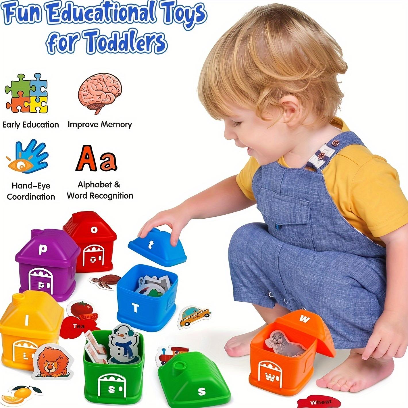 

Alphabet Learning Fun Education Toys, Toddler Farm Toy ABC Letter Recognition Matching, Sorting Fine Motor Games for Childrens