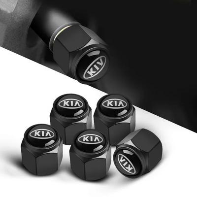 5pcs Car Tire Valve Cap Emblem Metal Cap Cover Auto Accessories For Rio Ceed Sportage Cerato Soul Sorento K2 K5 Flip Picanto