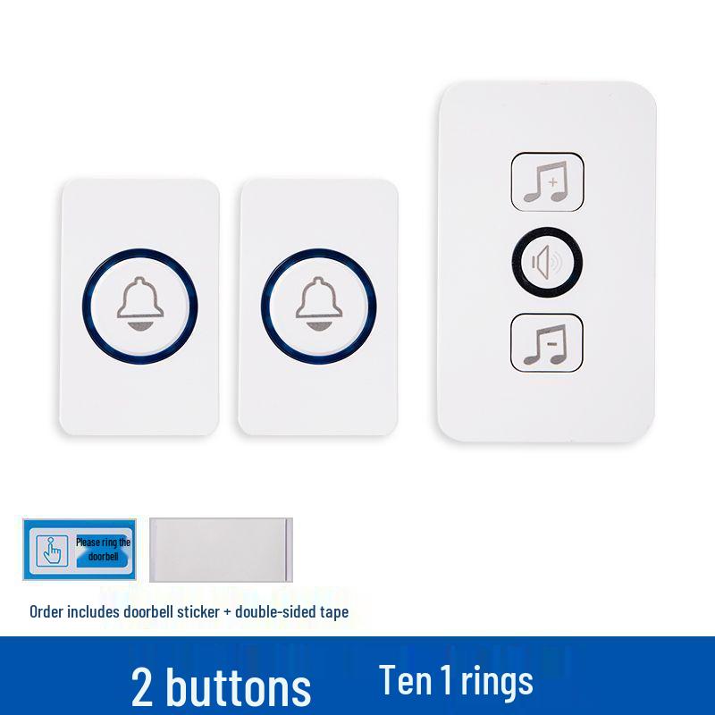 Smart Wireless Long-Distance Remote Control Doorbell for Elderly with Large Volume