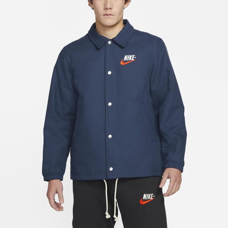 Nike Sportswear Trend Woven Coach Jacket Midnight Navy Men DM5276-410