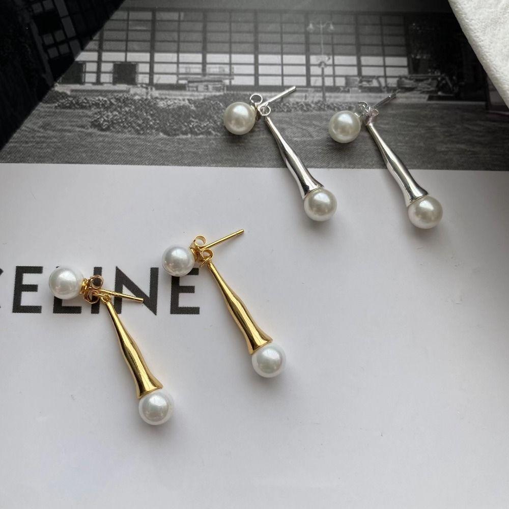 

Fashion Long Dangle Ear Studs Exquisite Tassel Drop Earring Irregular Pearl Earrings Women