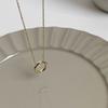 CHIC Style Geometric Irregular Circle Necklace for Women Hong Kong Style Women's Temperament Simple Collarbone Chain Trend